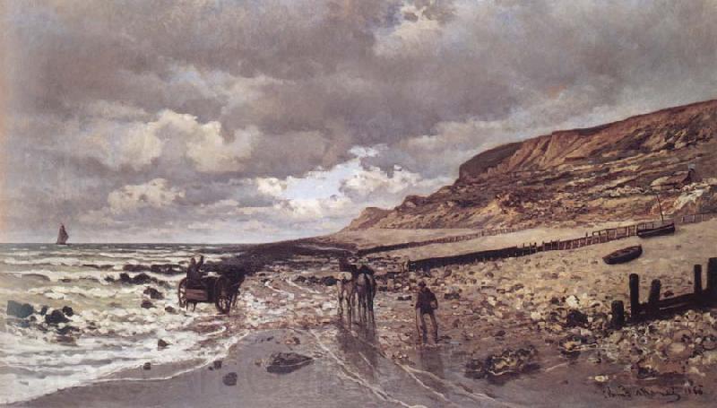 Claude Monet The Pointe de la Heve at Low Tide